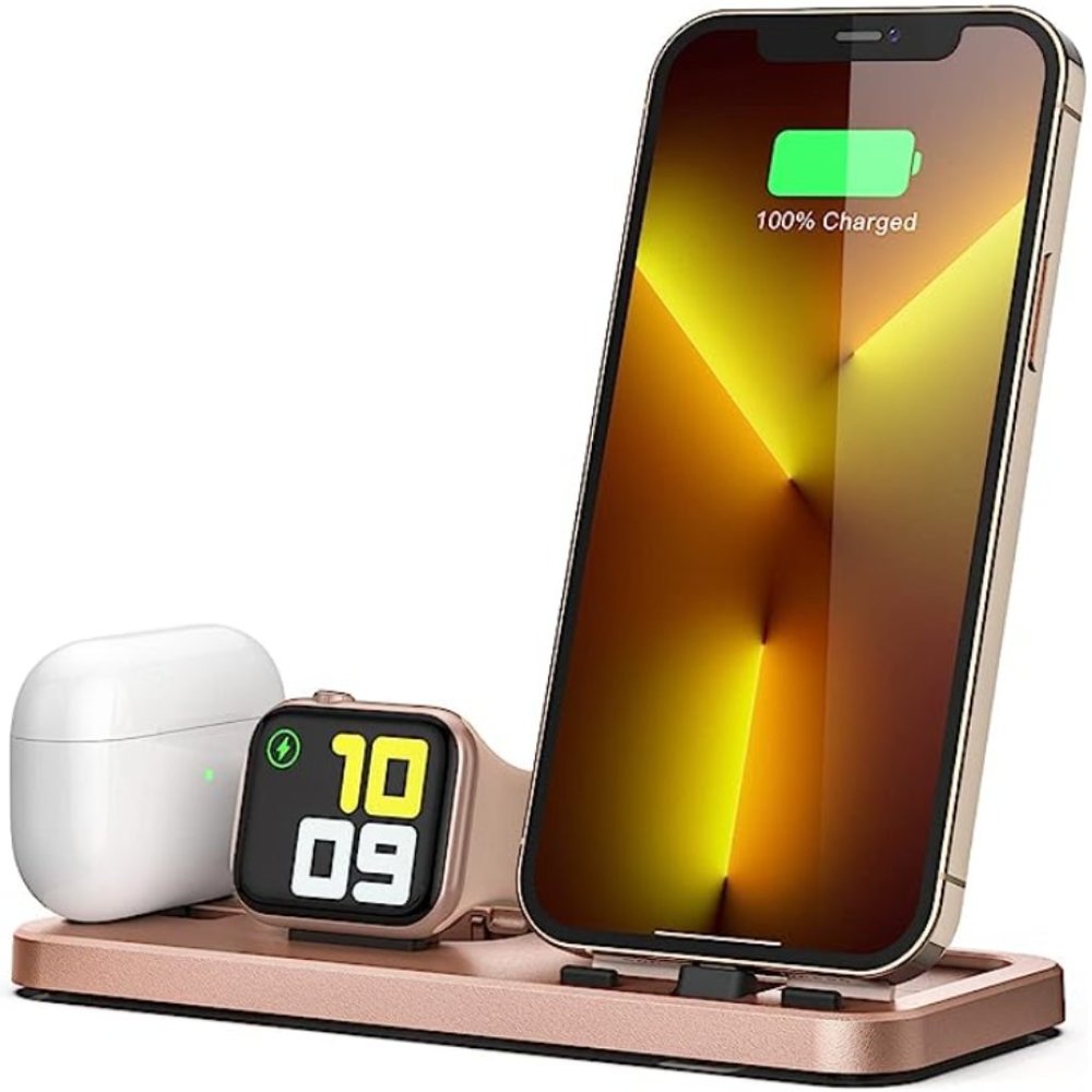 LERCIOR 3 in 1 Portable Charging Station for Apple Devices